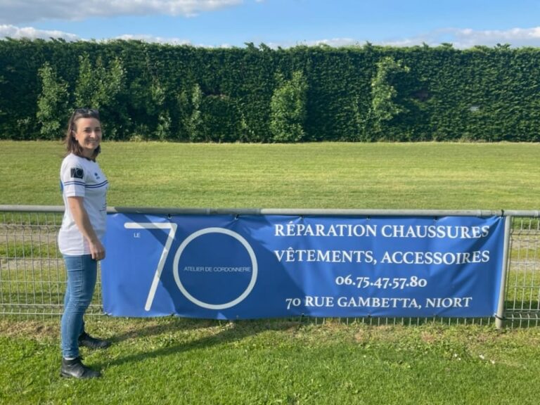 Le 70 Atelier de cordonnerie partenaire du club de foot de Saint-Florent Niort